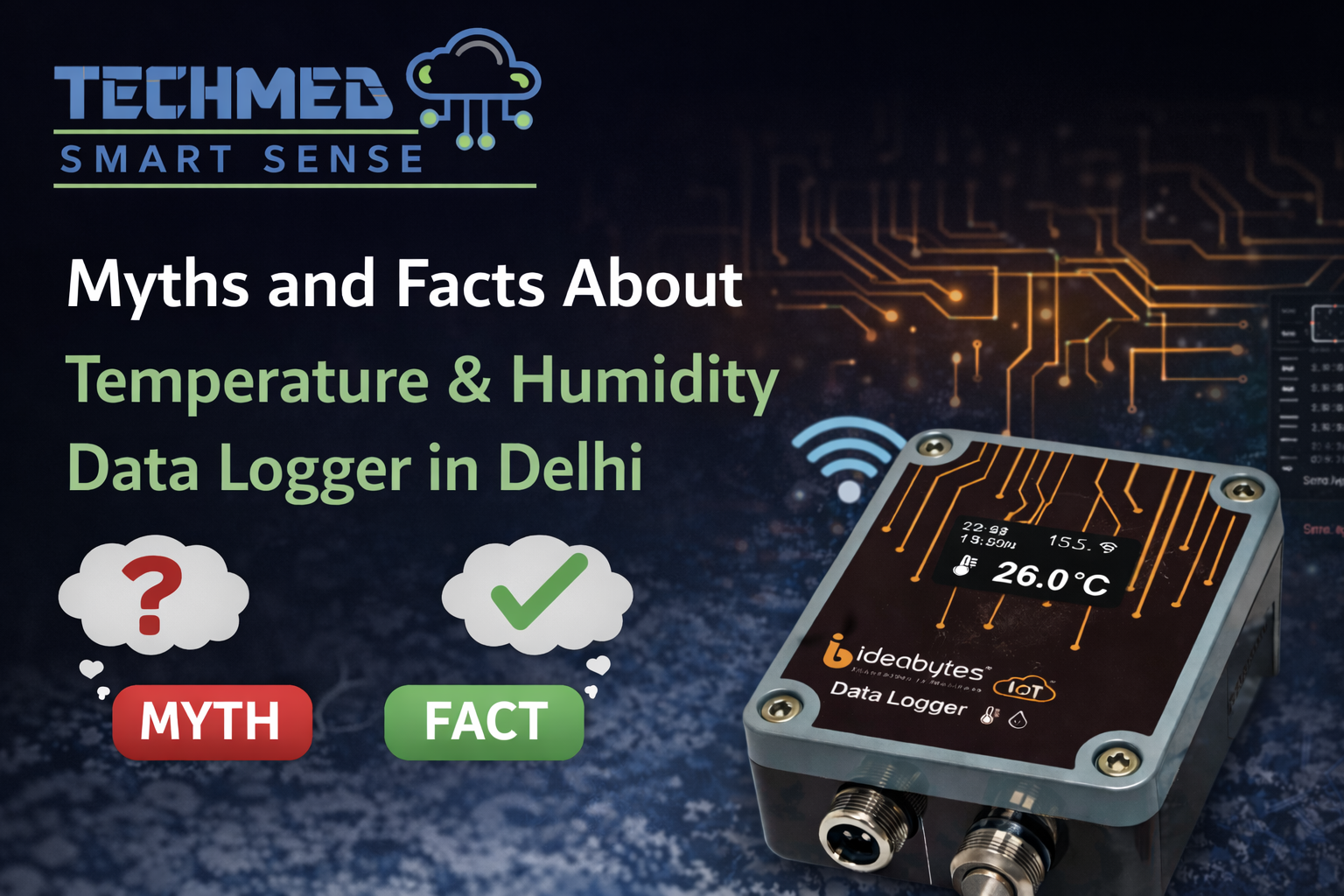 temperature and humidity data logger used for real-time monitoring in Delhi