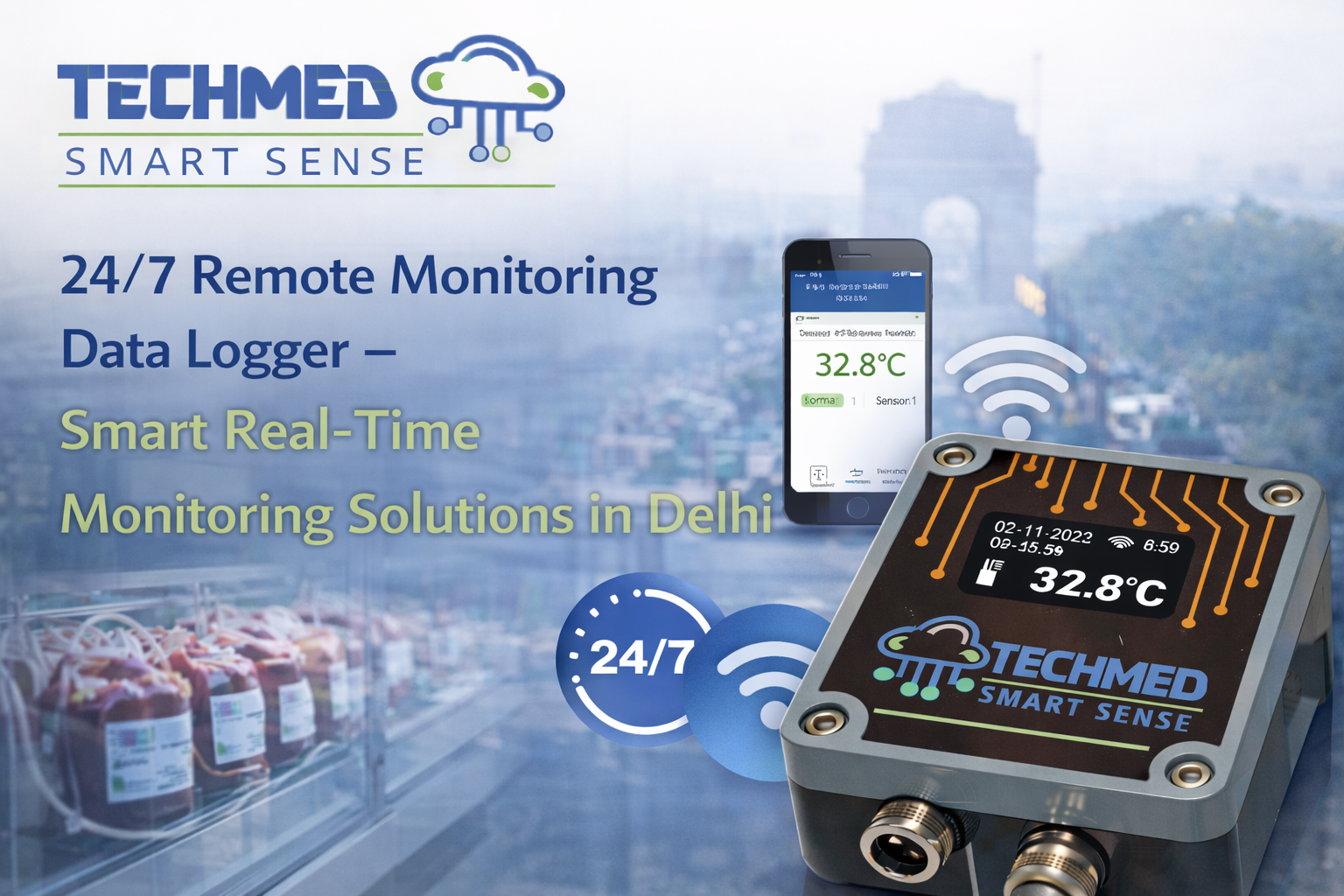 24/7 remote monitoring data logger in Delhi