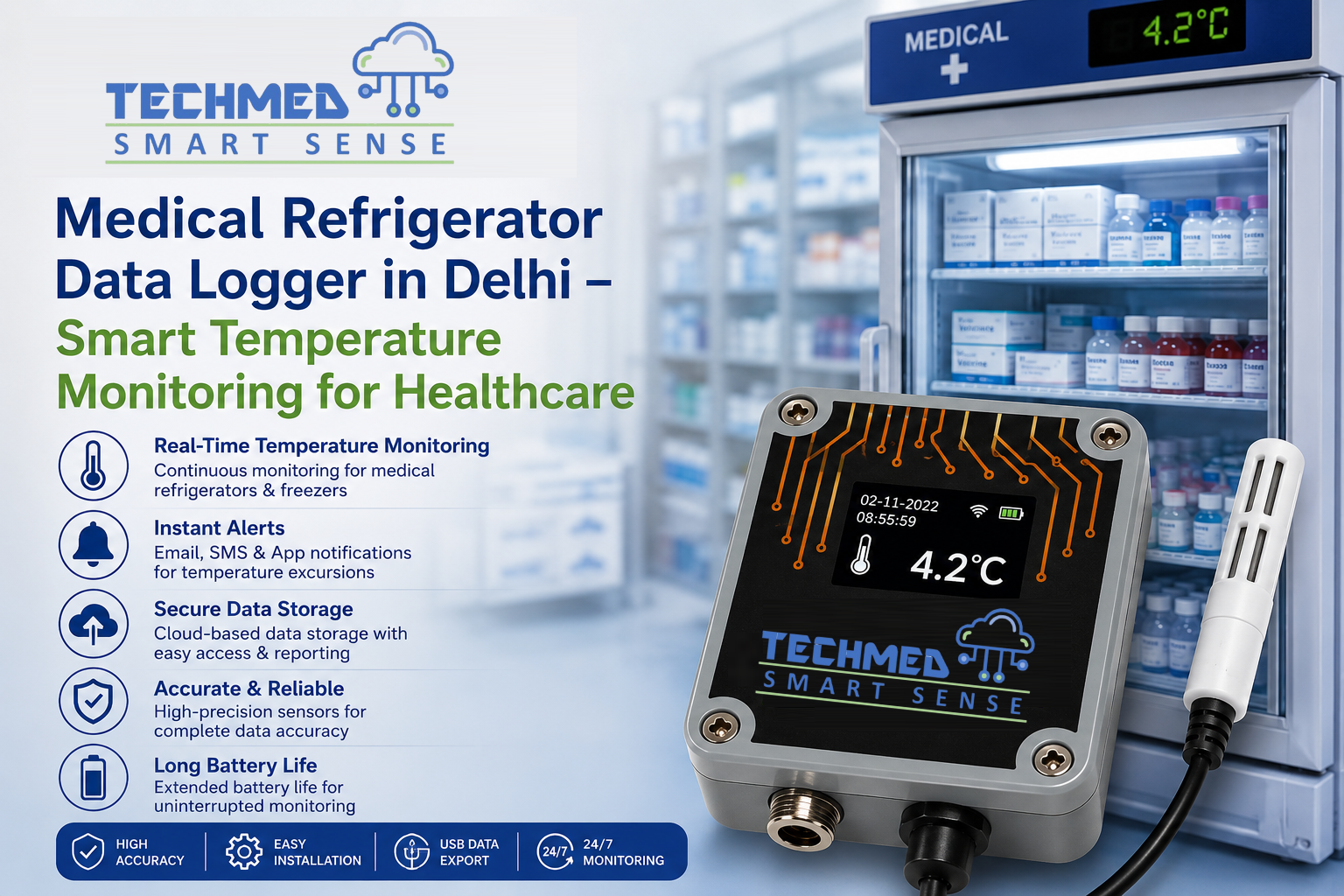 Medical Refrigerator Data Logger in Delhi